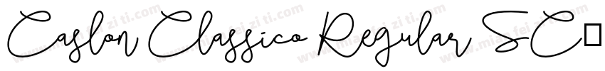 Caslon Classico Regular SC字体转换